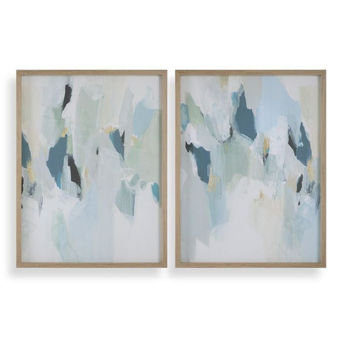 Seabreeze Framed Canvases, S/2