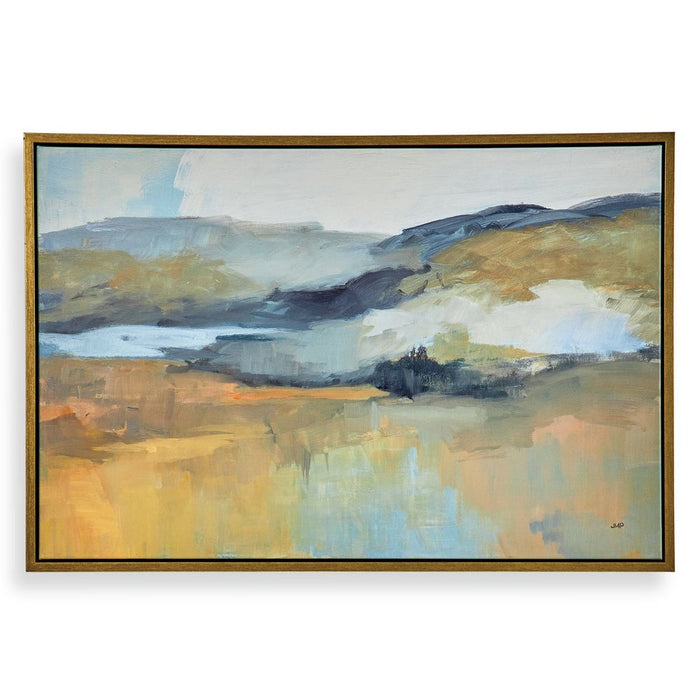 Folded Hills Framed Canvas