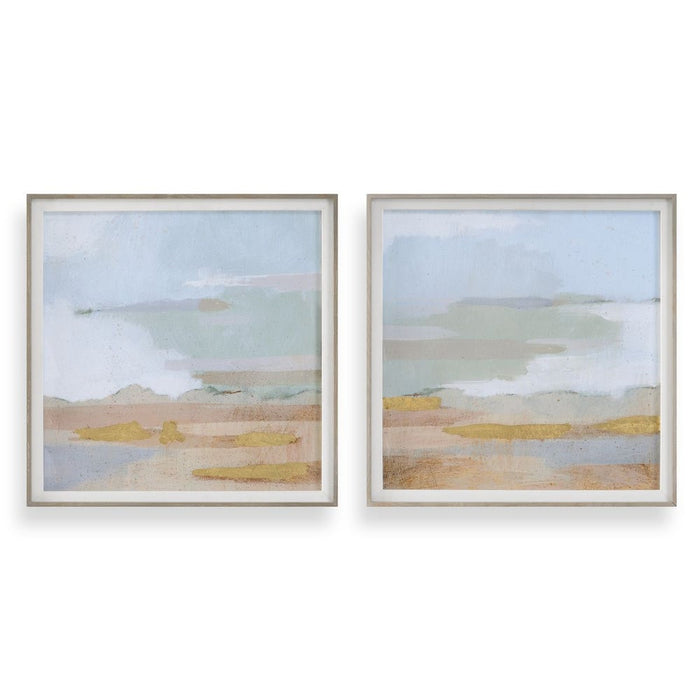 Abstract Coastline Framed Prints, S/2