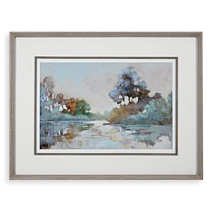 Morning Lake Framed Print