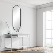 Varina Tall Mirror, Black