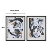 Winterland Framed Prints, S/2