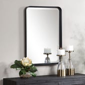 Crofton Vanity Mirror, Black