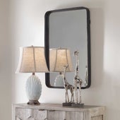 Crofton Vanity Mirror, Black