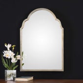 Brayden Petite Arch Mirror, Champagne