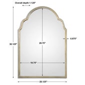 Brayden Petite Arch Mirror, Champagne