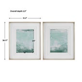 Coastal Patina Framed Prints, S/2