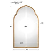 Kenitra Arch Mirror, Gold