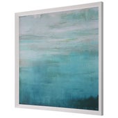 Cancun Teal Framed Print