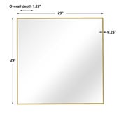 Alexo Square Mirror, Gold