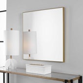 Alexo Square Mirror, Gold