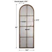 Amiel Arch Mirror, Bronze