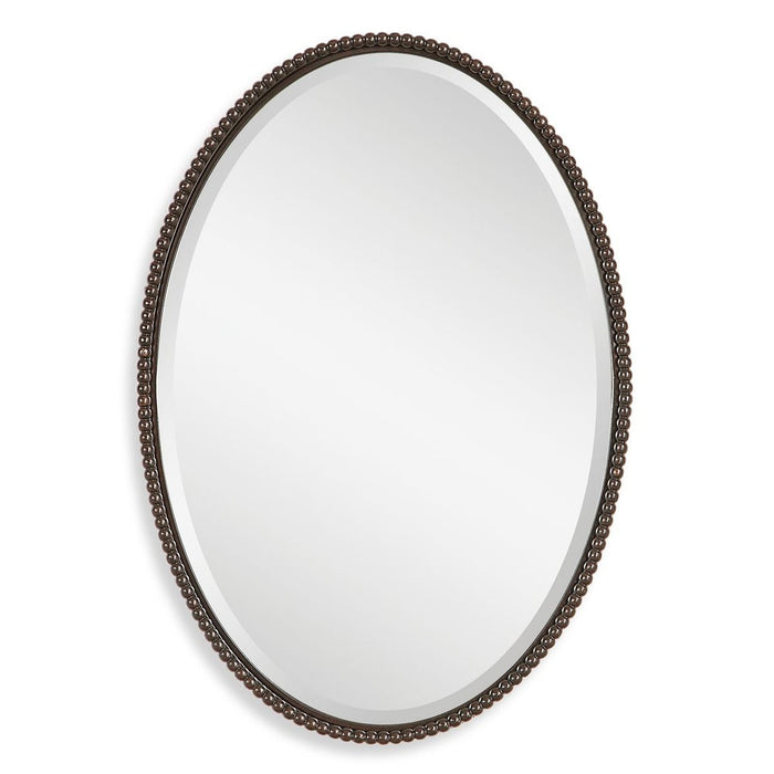 Sherise Oval Mirror, Bronze