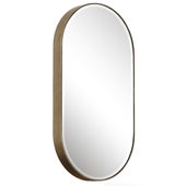 Lago Oval Mirror, Gold