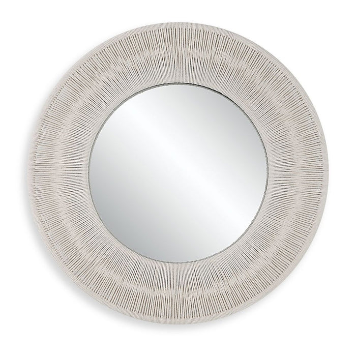 Sailor's Knot Small Round Mirror, White