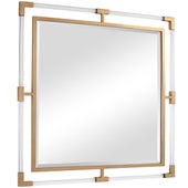 Balkan Square Mirror, Gold