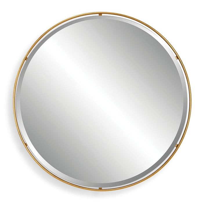 Canillo Round Mirror, Gold