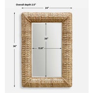 Twisted Seagrass Rectangle Mirror