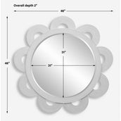 Clematis Round, White