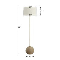 Captiva Floor Lamp, Brass