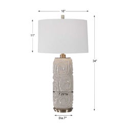 Zade Table Lamp, Gray