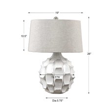 Guerina Table Lamp, White