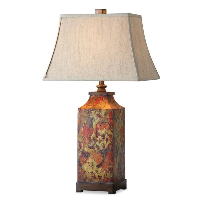 Colorful Flowers Table Lamp