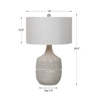 Felipe Table Lamp, Light Gray