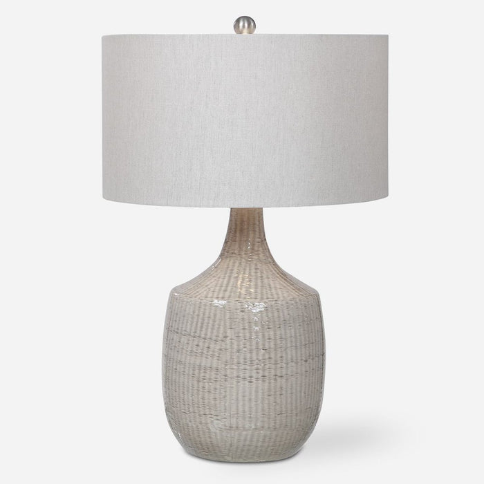 Felipe Table Lamp, Light Gray