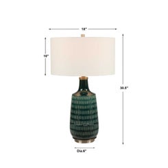 Scouts Table Lamp, Teal