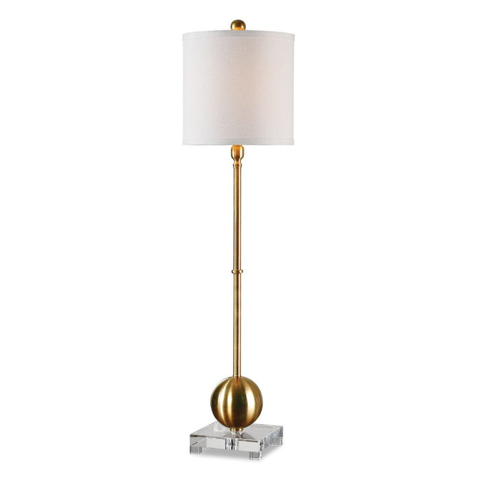 Laton Buffet Lamp, Brass