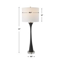 Fountain Buffet Lamp, Black