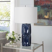 Sinclair Table Lamp, Blue