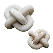 Limestone Link Sculptures, S/2