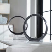 Orbits Ring Sculptures, Black Nickel, S/2