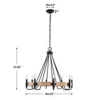 Deschutes, 8 Lt Chandelier