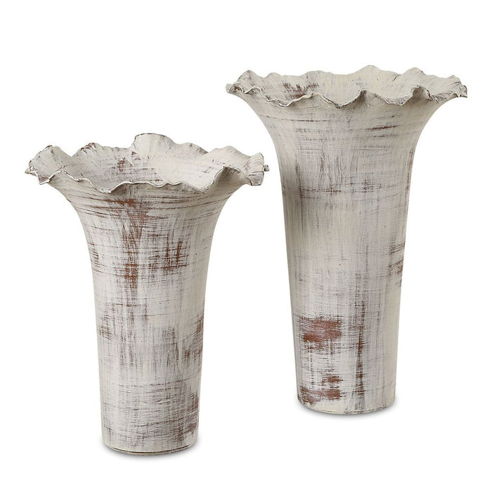 Ruffled Petal, Vases, S/2