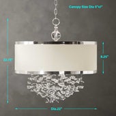 Fascination, 3 Lt Hanging Shade Chandelier