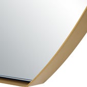 Cabell Oval Mirror, Brass