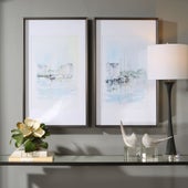 New England Port Framed Prints, S/2