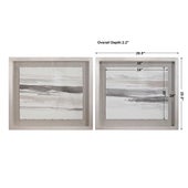 Neutral Landscape Framed Prints, S/2