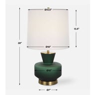 Trentino Table Lamp, Green