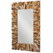 Teak Branch Mirror, Natural