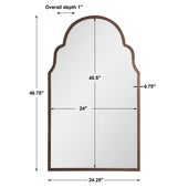 Brayden Arch Mirror, Bronze