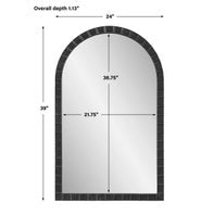 Dandridge Arch Mirror, Black