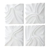 Snowdrift Wall Decor, S/4