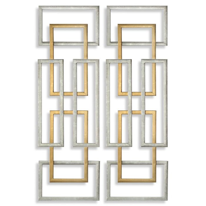 Aerin Metal Wall Panels, S/2