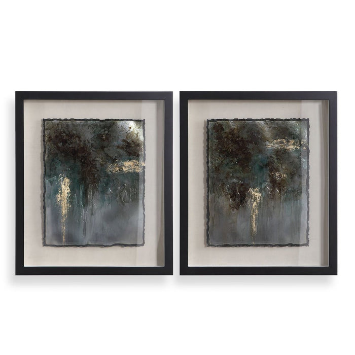 Rustic Patina Framed Prints, S/2