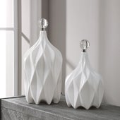 Klara Bottles, White, S/2