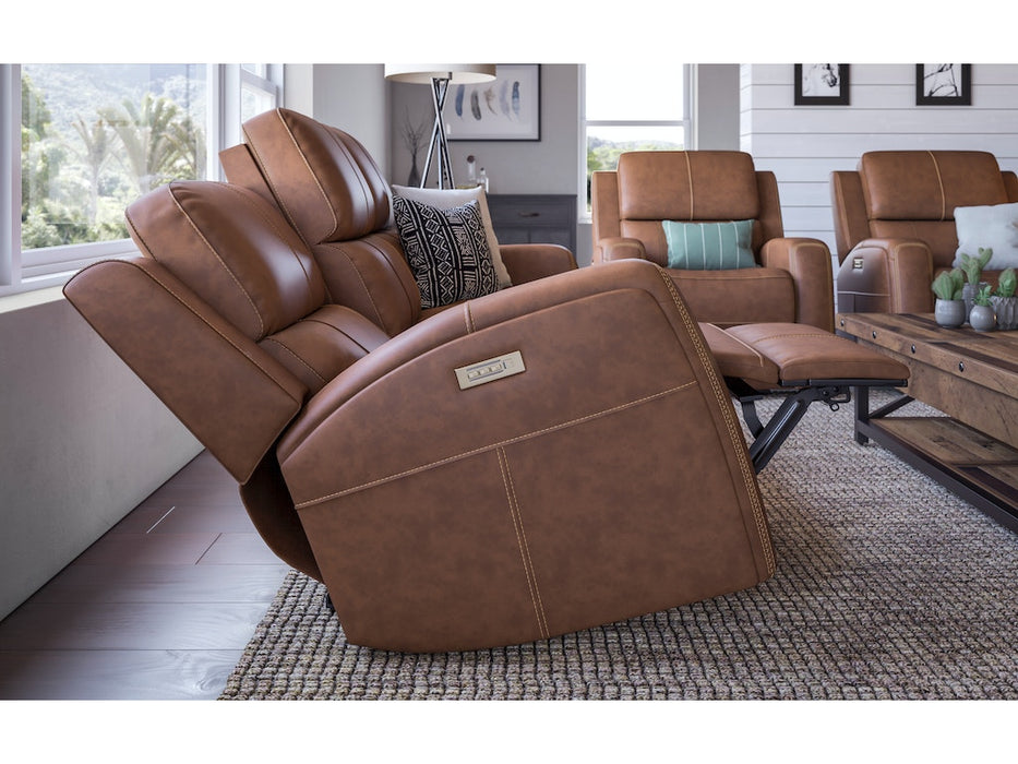 Linden Power Reclining Sofa with Power Headrests and Lumbar